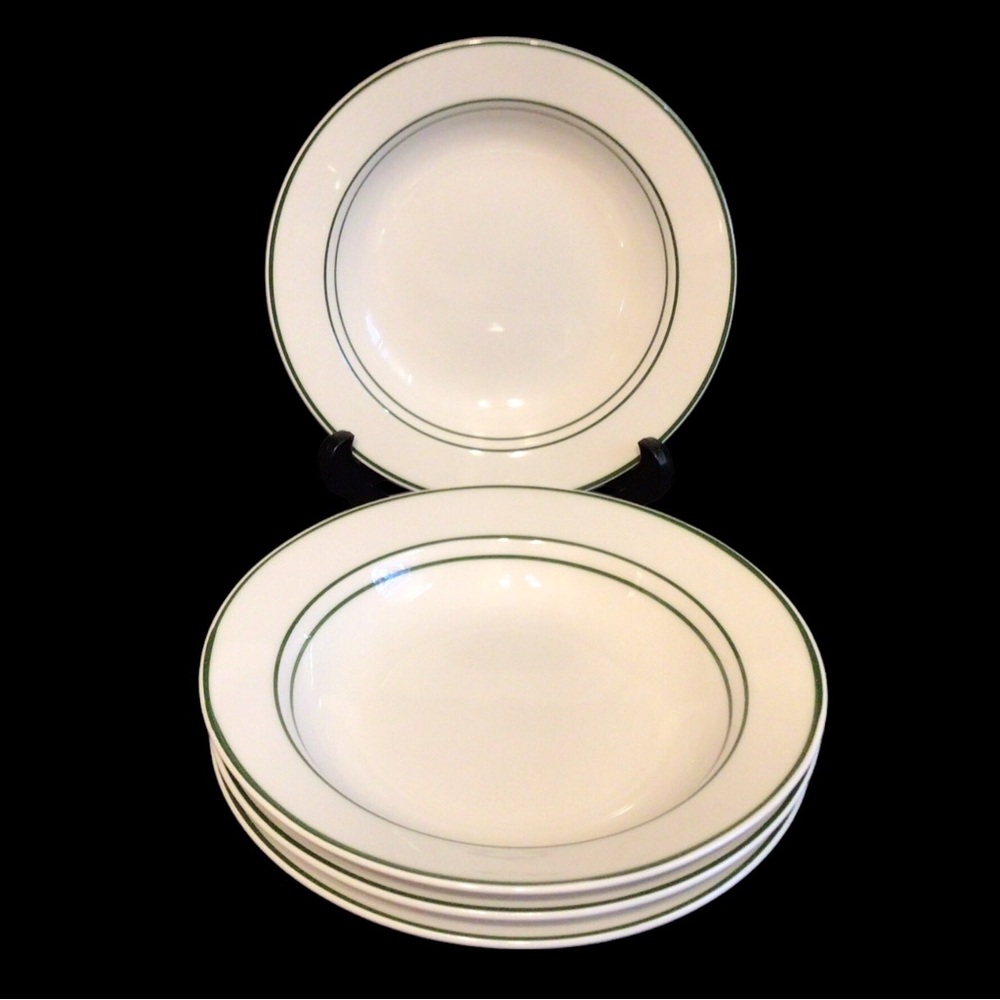 Inter-National Plantation Garden Semi-Porcelain Set of 4 Soup/Cereal Bowl 7-1/2”